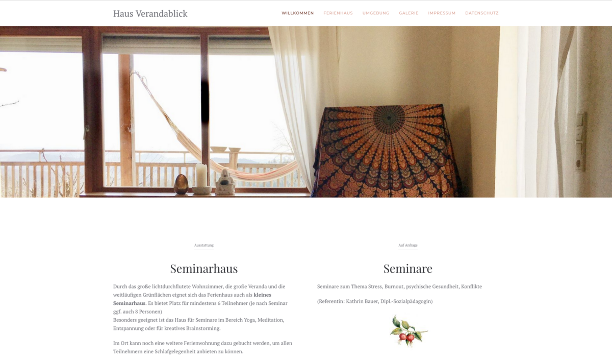 Ferienhaus Verandblick